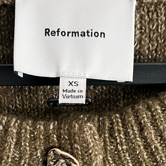 Reformation Olive Green Knit Cardigan - Picture 8 of 10